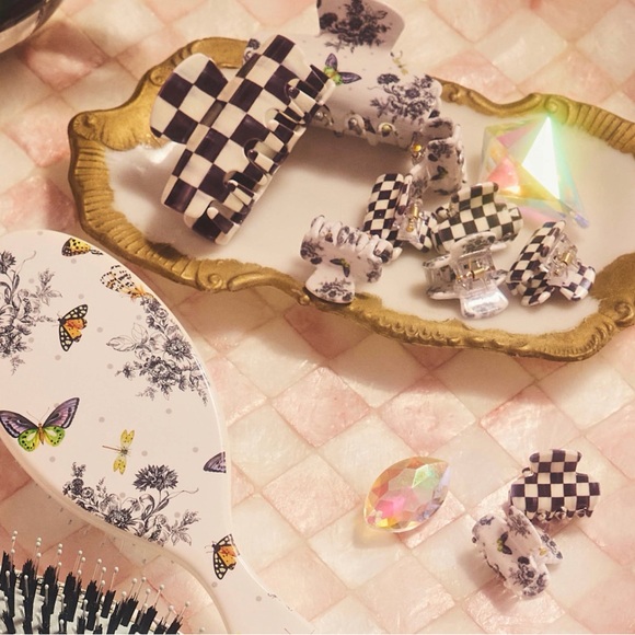NEW! MacKenzie-Childs x Goody Mini Claw Clips - Black Multi, 4ct main image 7